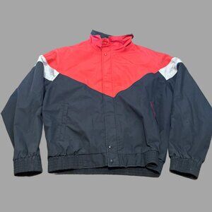 Vintage Porsche Jacket Coat Large L Exclusive Hong Kong Red Black Sports Car